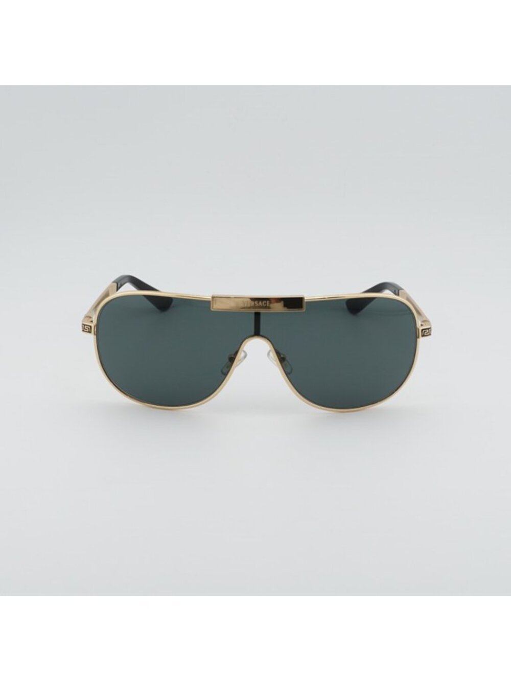 Versace VE2293 1002/87 Square Sunglasses - Gold Frame, Grey Lenses - Picture 2 of 10